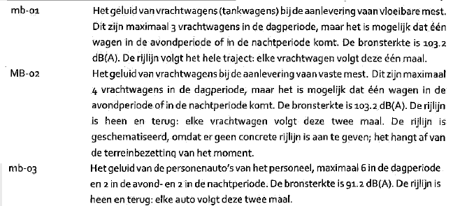 geluidsrapport transportbewegingen