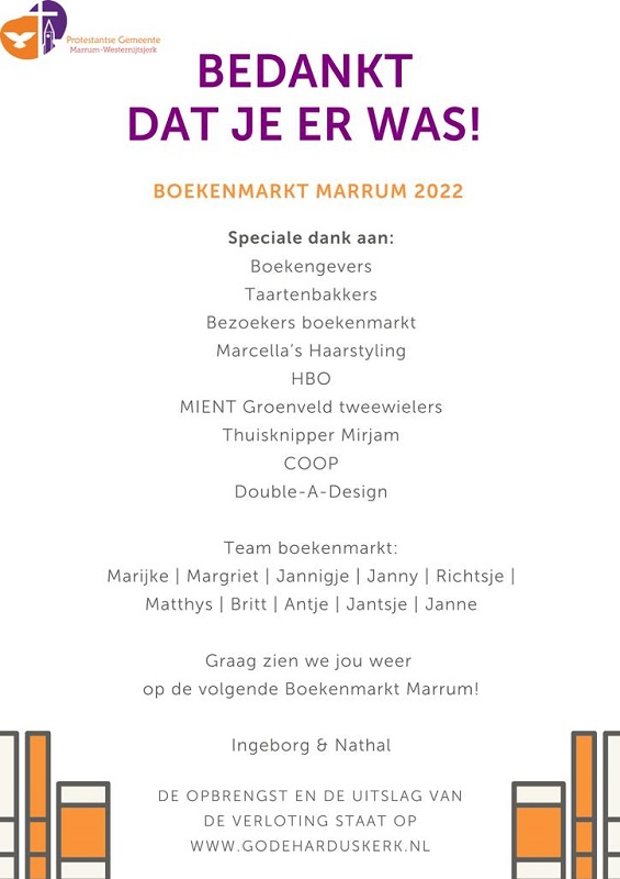 boekenmarkt bedankje