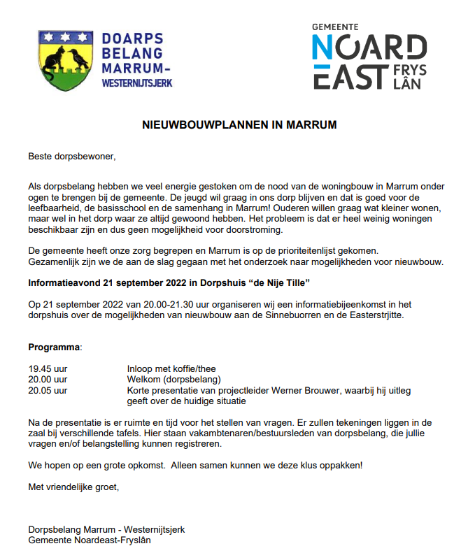 infoavond woningbouw