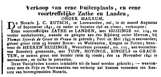Westerhuis LC 1841