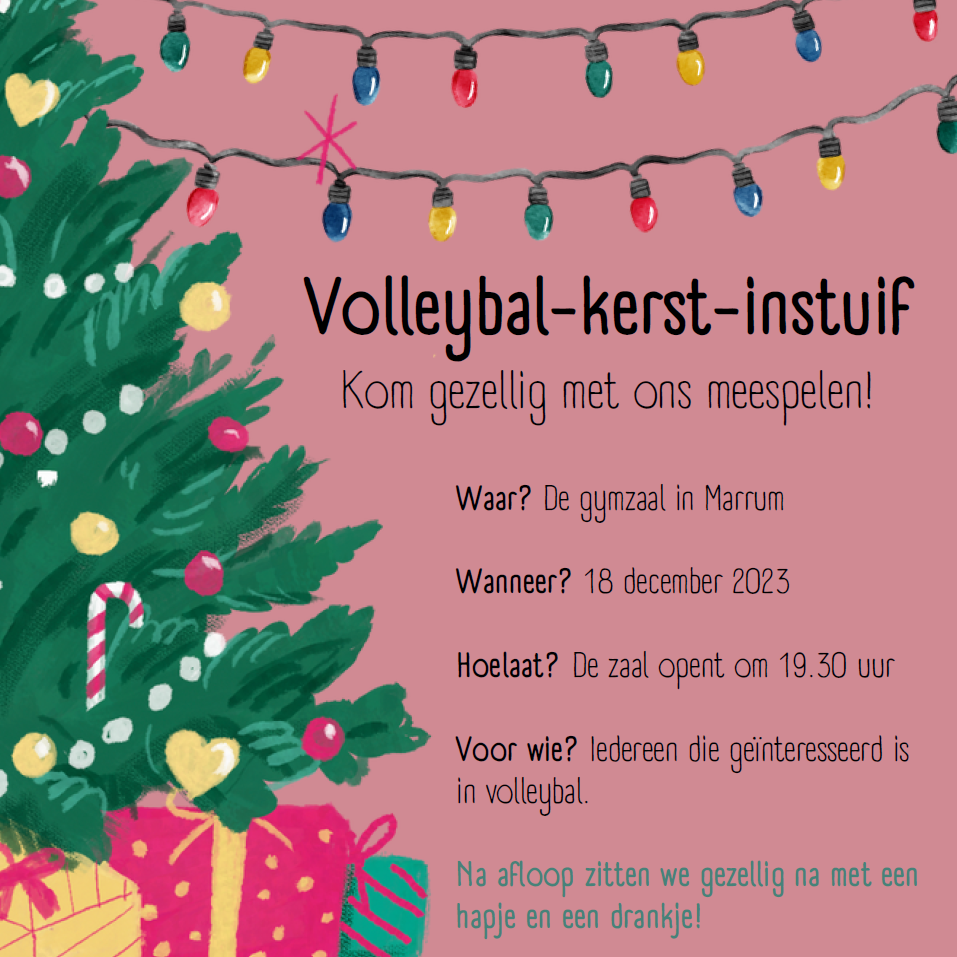 kerstinstuif volleybal marrum
