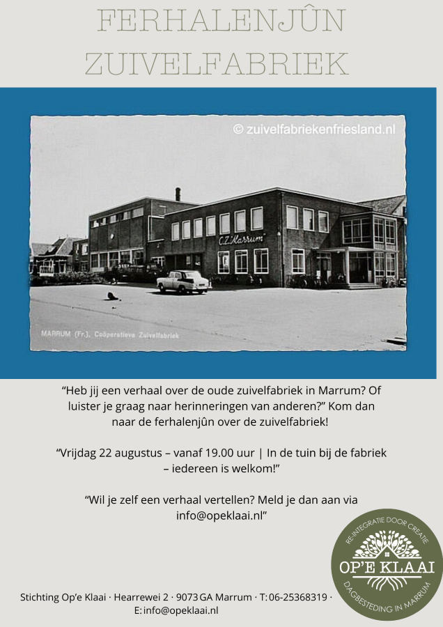 Ferhalenjn zuivelfabriek marrum 2025