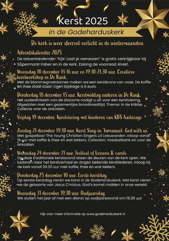 kerstactiviteiten Godeharduskerk